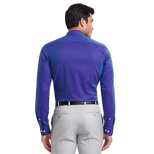 Image of Park Avenue Men's Pure Cotton Print Pattern Slim Fit Cut Away Collar Full Sleeve Casual Shirt