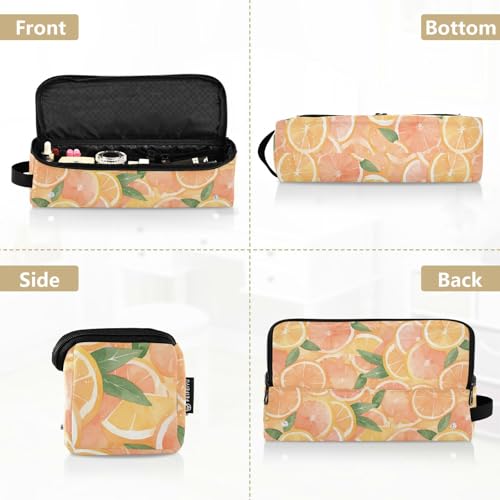 Organizador para herramientas de cabello 2 en 1 Art Grapefruit con tapete resistente al calor y estuche impermeable para planchas y rizadores portátiles miniatura 5