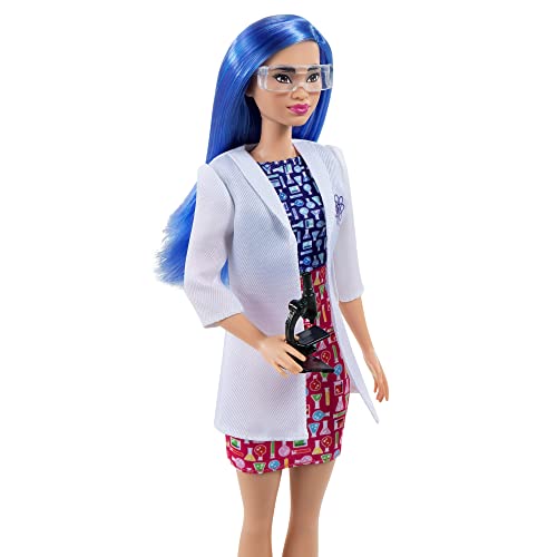 Muñeca Barbie Científica con Microscopio y Accesorios miniatura 3
