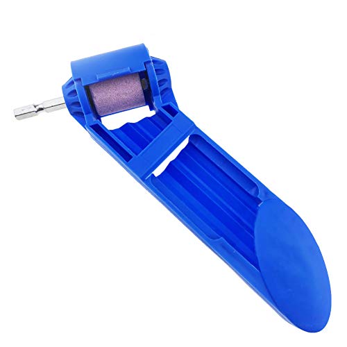 Drill Grinder, Wheel Corundum Grinding Portable Wear Resistant Mechanical Bit Polishing Straight Shank Sharpener Adapter Electric Twist Auxiliary Tool(Orange)