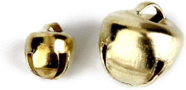 100 Pieces Jingle Bells, 6mm Christmas Craft Bells for DIY Festival Party Decorations Yellow 6mm Jingle Bell, Mini Jingle Bell, Jingle Bell Ornaments, Jingle Bell Ornaments Bulk, Jingle Bell