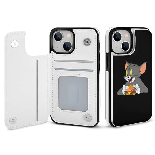 iPhone15 Pro用ケース 手帳型 トムとジェリー 【全機種対応】 アイフォン15 Pro用ケース スマホケース 財布型 PUレザー おしゃれ 背面カード収納 スタンド機能 携帯カバー 耐衝撃