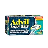 Advil Liqui-Gels Minis Pain Reliever and Fever Reducer, Pain Medicine for Adults with Ibuprofen 200mg for Pain Relief - 160 Liquid Filled Capsules