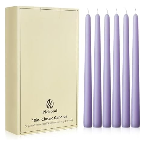 Pickood Lavender Taper Candles Set Cover