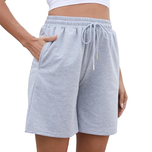 EZPERY Womens Athletic Shorts Jogger Sweat Summer Loose Drawstring Bermuda Shorts with Pockets