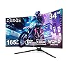Z-Edge 34″ Curved Gaming Monitor, WQHD 1440P 165Hz 144Hz PC Monitor, MPRT 1ms, 21:9 Aspect Ratio, 1500R, 16.7M Colors, 3000:1 Contrast, UG34 Frameless Bezel, 2X DP 1.4 Ports and 2X HDMI 2.0 Port