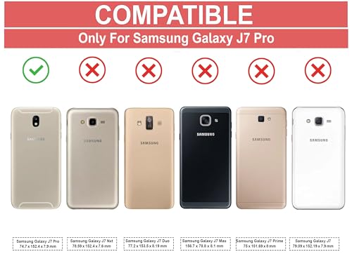 Image of COVERBLACK Soft Rubber Silicon Clear Back Cover Compatible Model for Samsung Galaxy J7 Pro - Transparent