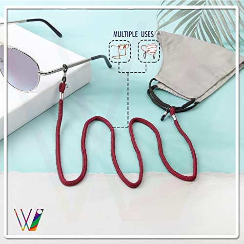 Image of Unisex Spec Holder Hook & Loop Anit Slip Eyewear Lanyard Fabric Strap Chain