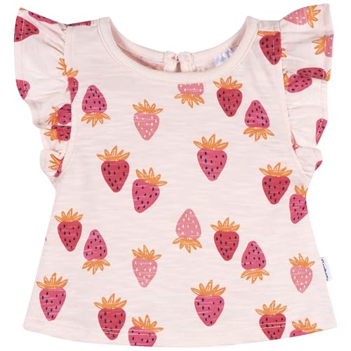 Image of Gerber Baby Girls 3-Pack Short Sleeve Tees