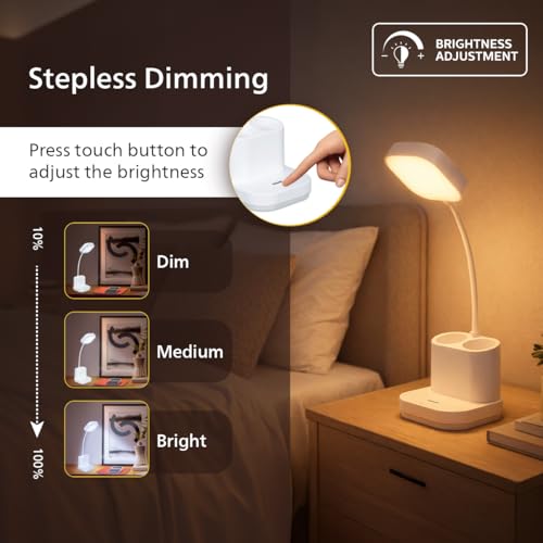 Image of Philips 5W CLARO White LED Desk Light | 3-in-1 Study & Table Lamp | EyeComfort Technology | Adjustable Design | Energy Efficient LED Desk Lamp for Study, Work & Reading | Pack of 1