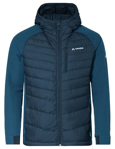 VAUDE Herren Jacke Elope Hybrid Jacket, Mix aus atmungsaktivem Fleece und daunenähnlicher, synthetischer Füllung, warm und atmungsaktiv, dark sea, M