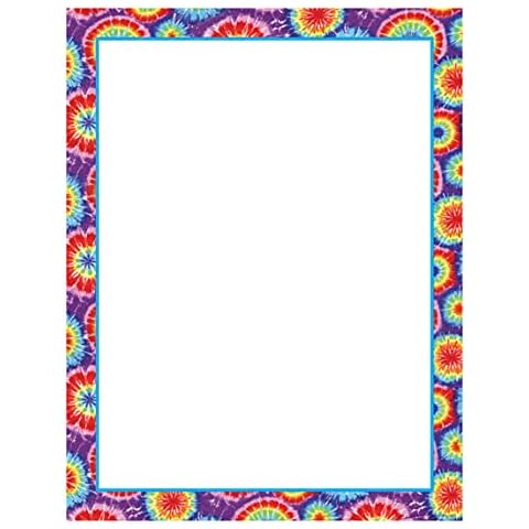 Barker Creek Tie-Dye Design Computer Paper, 8-1/2 x 11 Inches, 50 Sheets Cover