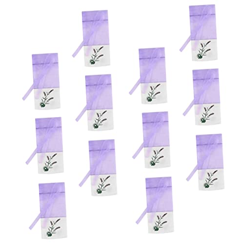 HAWILLOSCH 12piezas Bolsitas De Lavanda Vacías Bolsas De Organza para Hierbas y Especias Saquitos Aromáticos para y Almacenamiento De Flores Secas para Amantes Lavanda
