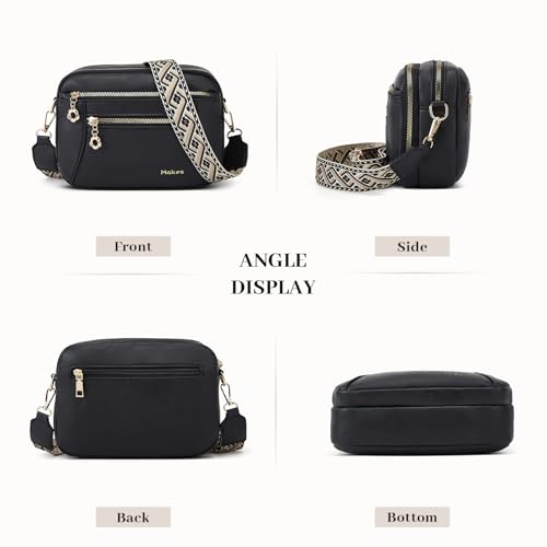 Image of Crossbody Purse for Women Small Crossbody Bags Trendy Vegan Leather with Adjustable Shoulder Straps Gift for Mother Wife Mom