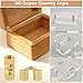HOJLKLD 8Pcs 8 mm Hidden Brass Barrel Hinges, 180 Degree Opening Angle Concealed Furniture Hinges for DIY Jewelry Box Hand Craft (8, 8mm)