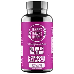 Happy Healthy Hippie Hormone Balance for Women (180ct) – PMS Support Supplement & Menopause Supplements for Women | Mood Support, Bloating Relief, PMDD | Black Cohosh, Chasteberry Supplement for Women