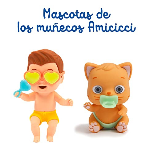 Cicciobello Amicicci, Animal CicciPets mit Zubehör, super weich, zufällige Modelle, Spielzeug für Kinder ab 3 Jahren, CC039
