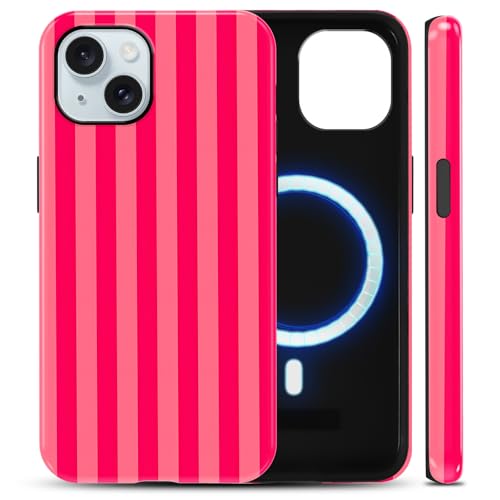 Coque iPhone 15 rouge à motif tendance pour sublimer vos looks