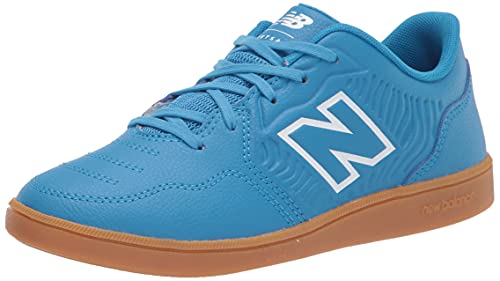 New Balance Boy's Audazo V5+ Control Junior Indoor Soccer Shoe, Helium/White, 2.5 Little Kid