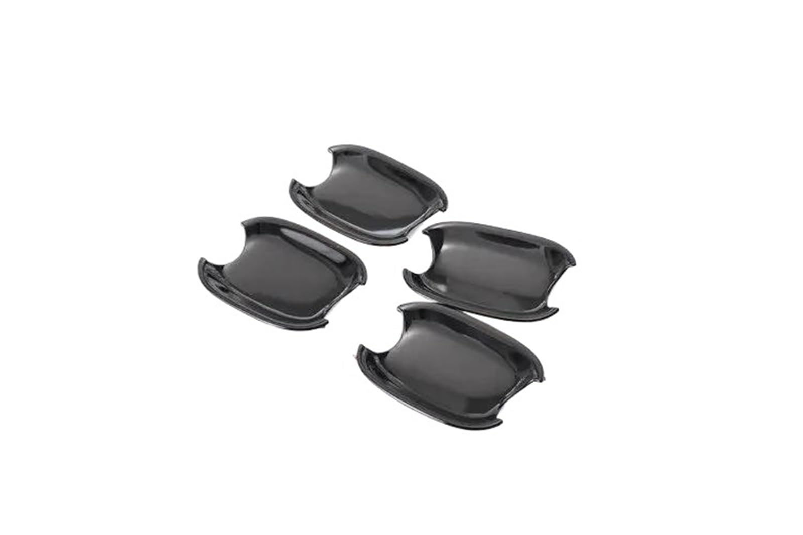 Zhqdrcy Black Bowl Door Open Handles For A4 B8 For Q5 For Q3 2009-2016 Car Door Handle Cover Trim Sticker