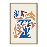 Framed Canvas Wall Art Boho Decor Illustration Canvas Prints Home Artwork Decoration for Living Room,Bedroom - 16x24 inches