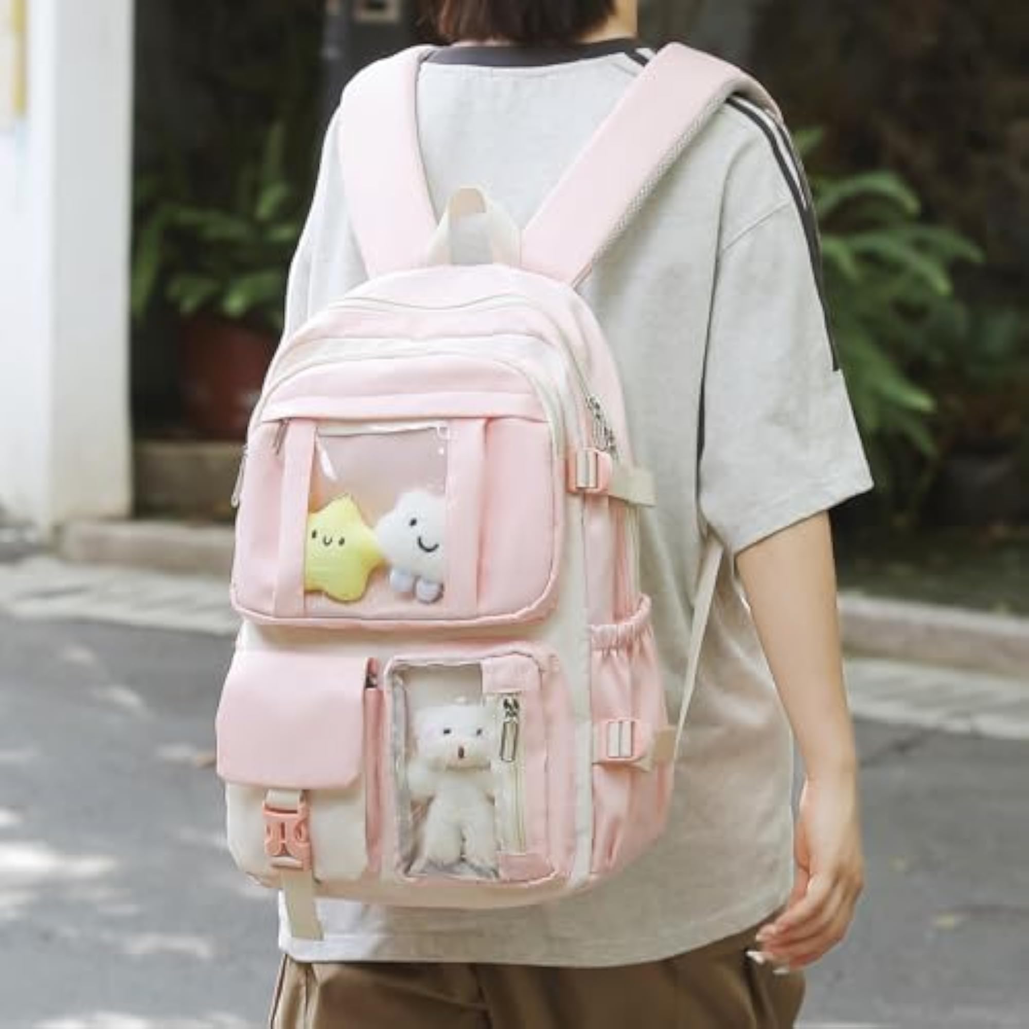 Kawaii Backpack 5Pcs Set for School