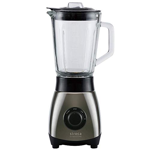 siroca ミル付きミキサー SM-M121[氷も丸ごと砕ける/ガラス製ボトル/容量800ml]