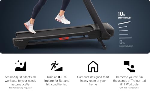 NordicTrack T Series: Cintas de Correr óptimas para Uso doméstico, Cinta para Caminar con inclinación, Bluetooth habilitado, Capacidad de Usuario de 136 kg - Imagen 4
