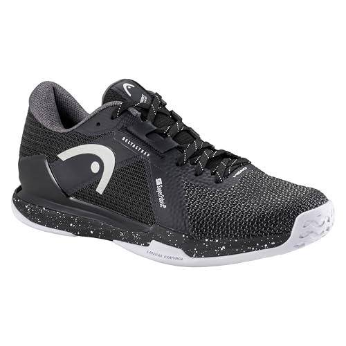 HEAD Men's Sprint Pro SF Sneaker, Black/White, 9