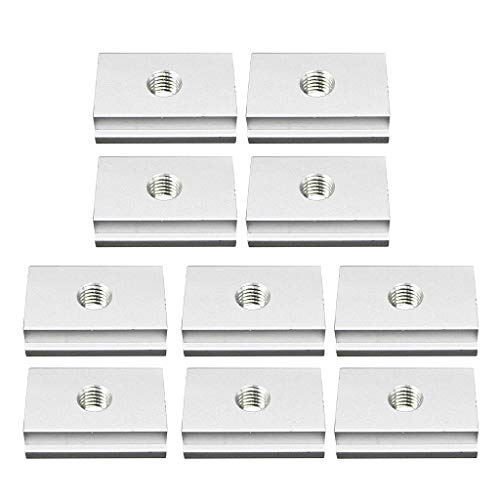 10x M8 T-slider Plantillas de Carpintería Aluminio Cortacésped Herramienta Eléctrica de Exterior