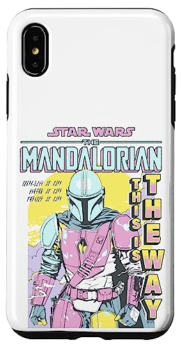 Coque iPhone XS Max Star Wars The Mandalorian motif Pop Art Comic de protection