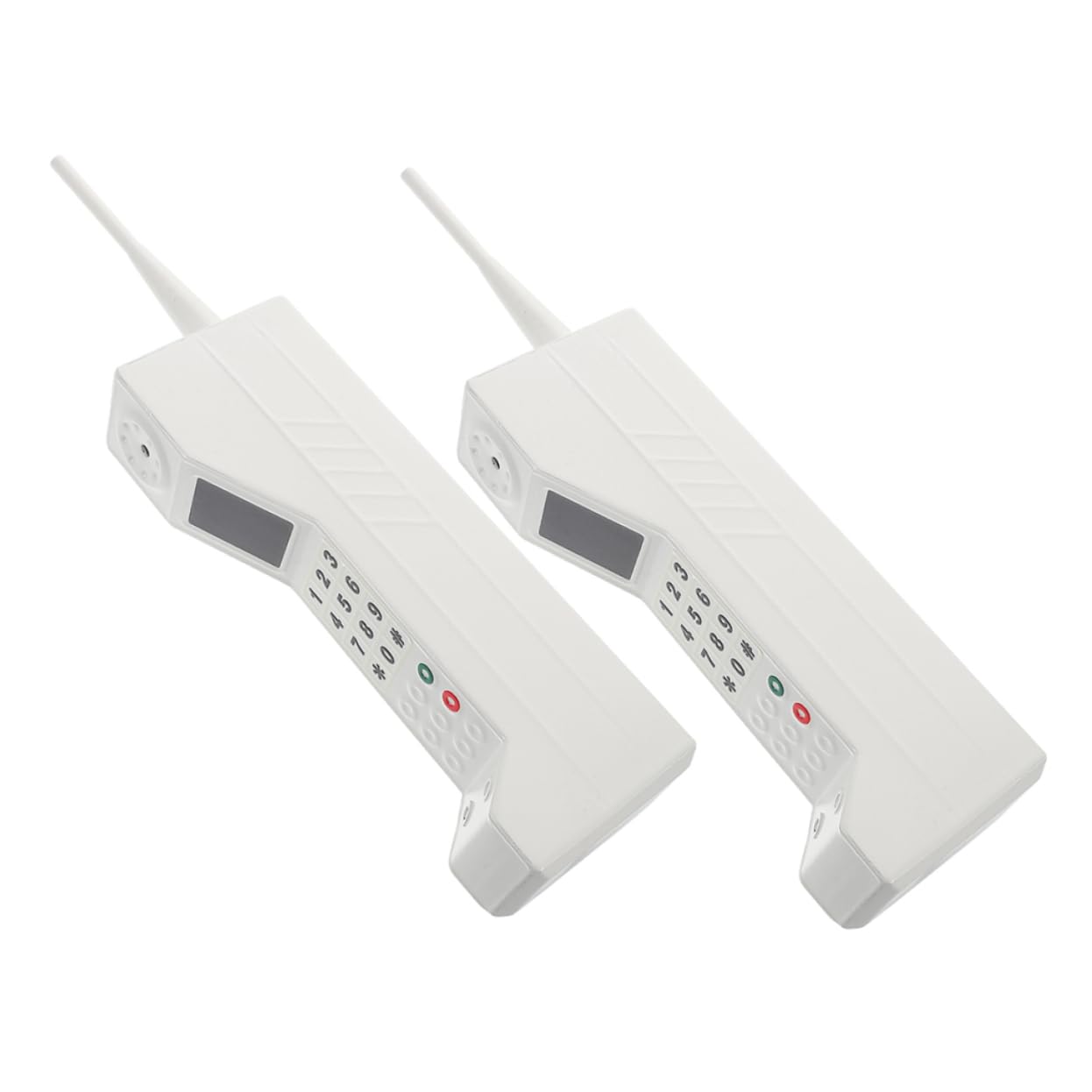 Téléphone rétro brique double pack décoration vintage pour salon - 8