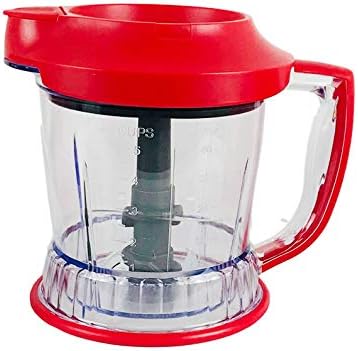 Ninja Storm Master Prep Food Processor Blender Powerful One Touch 450W Motor Pod BPA-Free Pitcher Dishwasher Safe QB751Q (Renewed) (Red)