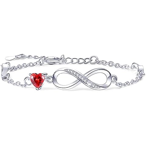 Tusuzik 925 Sterling Silver Infinity Bracelet Cover