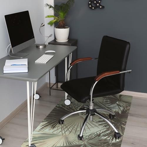 Tapis de chaise 120x90 cm protège-sol imperméable en PVC Prairie - 5
