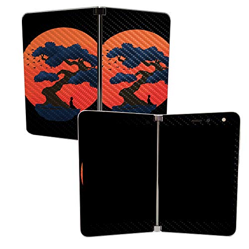 Image of MightySkins Carbon Fiber Skin for Microsoft Surface Duo - Meditation | Protective, Durable Textured Carbon Fiber Finish | Easy to Apply, Remove, and Change Styles | Made in The USA