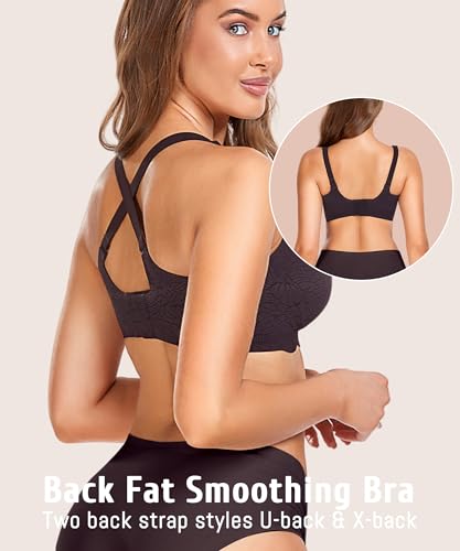 Gailife Scalloped Womens Bras No Underwire Wireless Seamless Bra Push Up Bralette Full Coverage Comfort Raceback Everyday Bra - Image 4