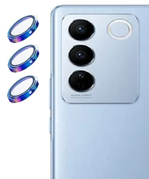 ankSONline Back Camera Lens Protector for Vivo V27. Vivo V27 Pro -Rainbow