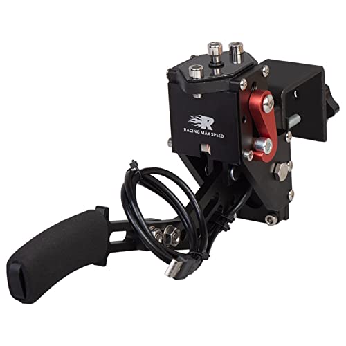 Systèmes de frein à main USB réglables pour jeux de course SIM G25/G27/G29 T500 FANATECOSW DIRT RALLY Horizon avec pince fixe (couleur : HB-03A-BK) Cover