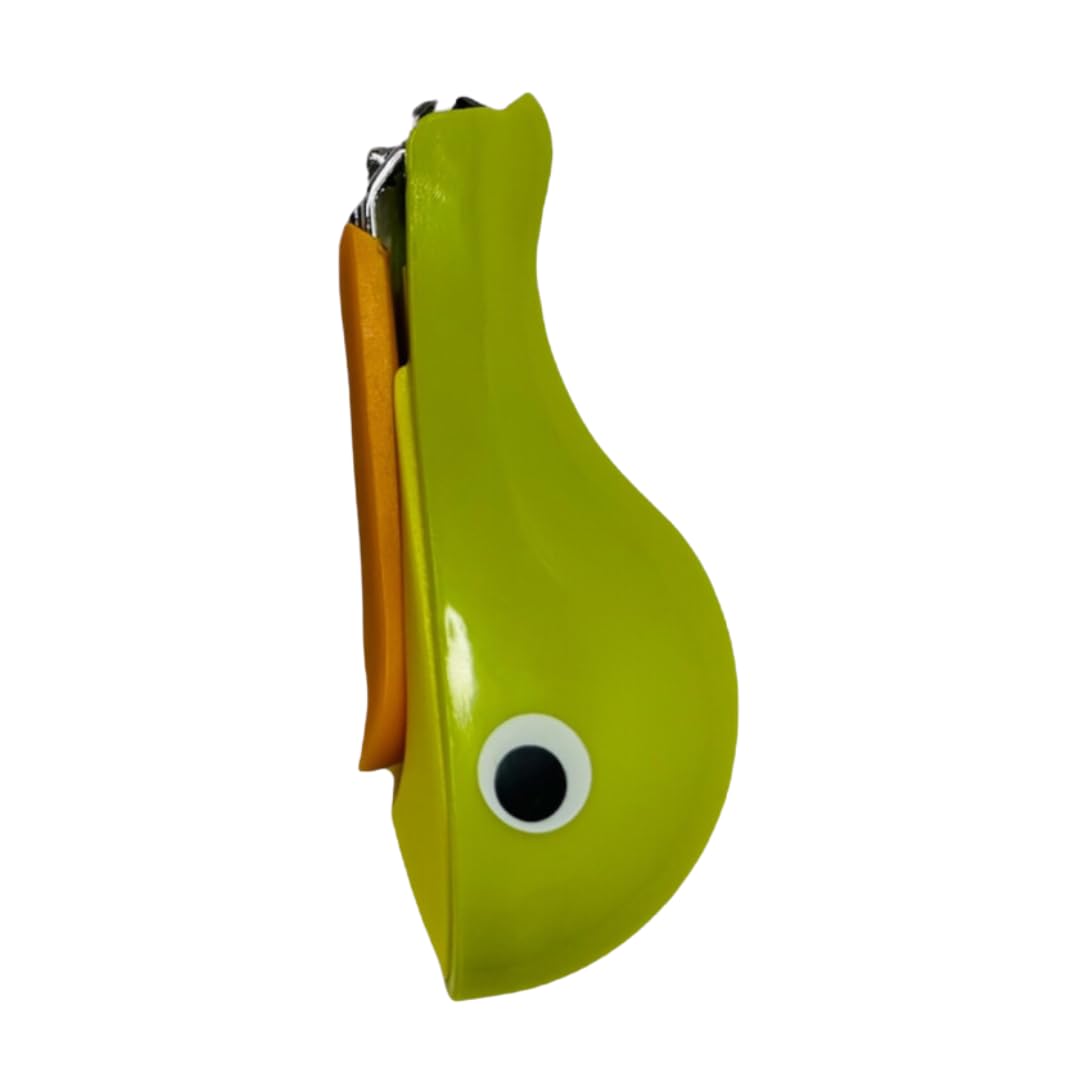 KAKAGUGU Dolphin shape baby Nail Clipper, stainless steel finish with curved blade and safety stop-image-32