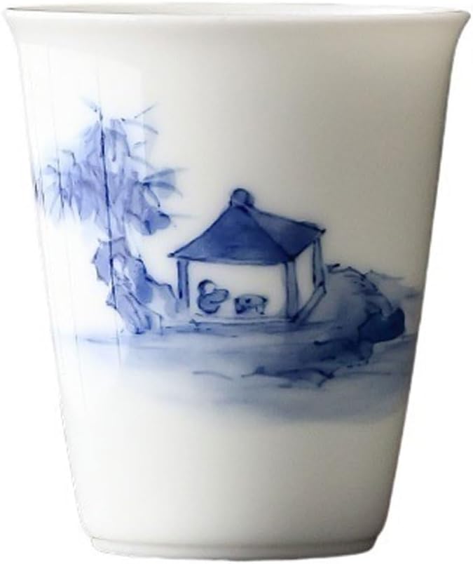 GSOUL Kungfu Tea cup Retro Creative Hand-painted Tea House Small Teacup Ceramic Host Cup Personal Kung Fu Set For Drinking Small Tea Cups