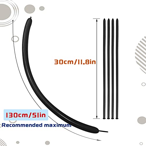 Image of Black Long Balloons Premium 260 Twisting Balloons Animals Magic for Birthday Kids Wedding Party Supply 100pcs