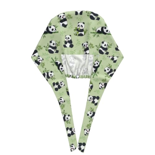 Image of Working Cap Scrub Cap with Sweatband Adjustable Unisex Tie Back Hat for Cleaning Farm Nursing
