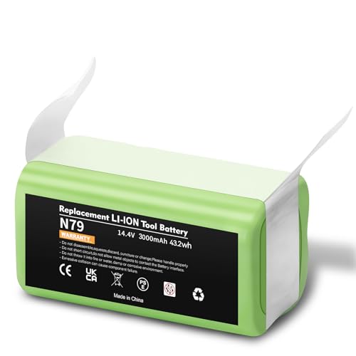 Upgraded 3000mAh 14.4v Li-ion Battery for Ecovacs Deebot N79 N79S N79W deebot 500 DN622 DN622.11 Replacement for Eufy RoboVac 11 11C 11S MAX 12 15C 15T 25C 30 30C 35C G10 R500+ Etc. Robot Vacuum