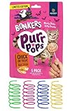 DN Essentials Bonkers Purrpops Limited Edition Halloween Chick or Treat Freeze-Dried Cat Treats, Chicky Licks High Protein, 5 Pack with Cat Spring Toys Bundle Pack!