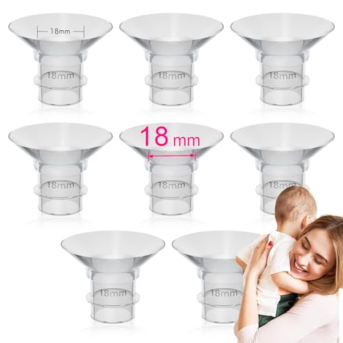 Image of LOZAEVE 18mm Flange Insert Compatible with 24mm Flange/Shield of Breast Pumps, for Momcozy S9 Pro S10 S12 Pro Medela Spectra Elvie Stride TSRETE S18 S21 S23 Bellababy kmaier NCVI MomMed BIOBOO