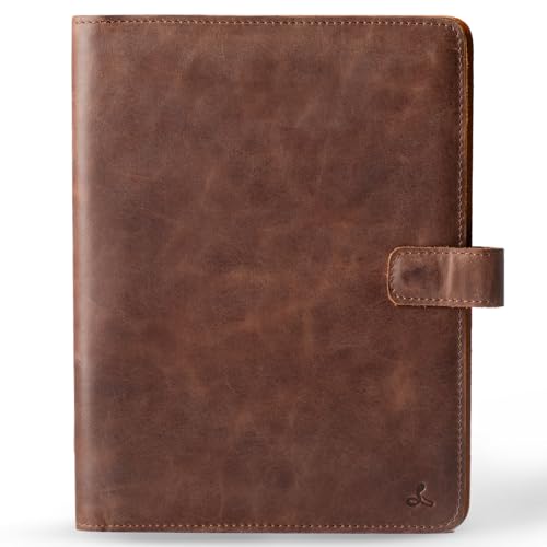 Organiseur de portefeuille en cuir noir pour le bureau et les voyages