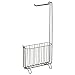 InterDesign Classico Free Standing Toilet Paper Holder and Magazine Rack for Bathroom - Bronze