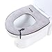 Fermeture À Glissière Rembourré Siège De Toilette Épaissir Siège De Toilette Housse De Coussin Tapis Antibactériennes Chaud Siège De Toilette pour La Plupart Des Toilettes O-U De La Famille,Lavable