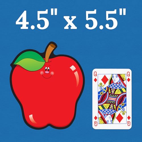 Image of Carson Dellosa 36-Piece Red, Green and Yellow Fall Apple Bulletin Board Cutouts, Apple Cutouts for Bulletin Board, Fall Classroom Cutouts, Fall Classroom Decor